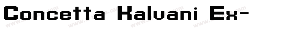 Concetta Kalvani Ex字体转换